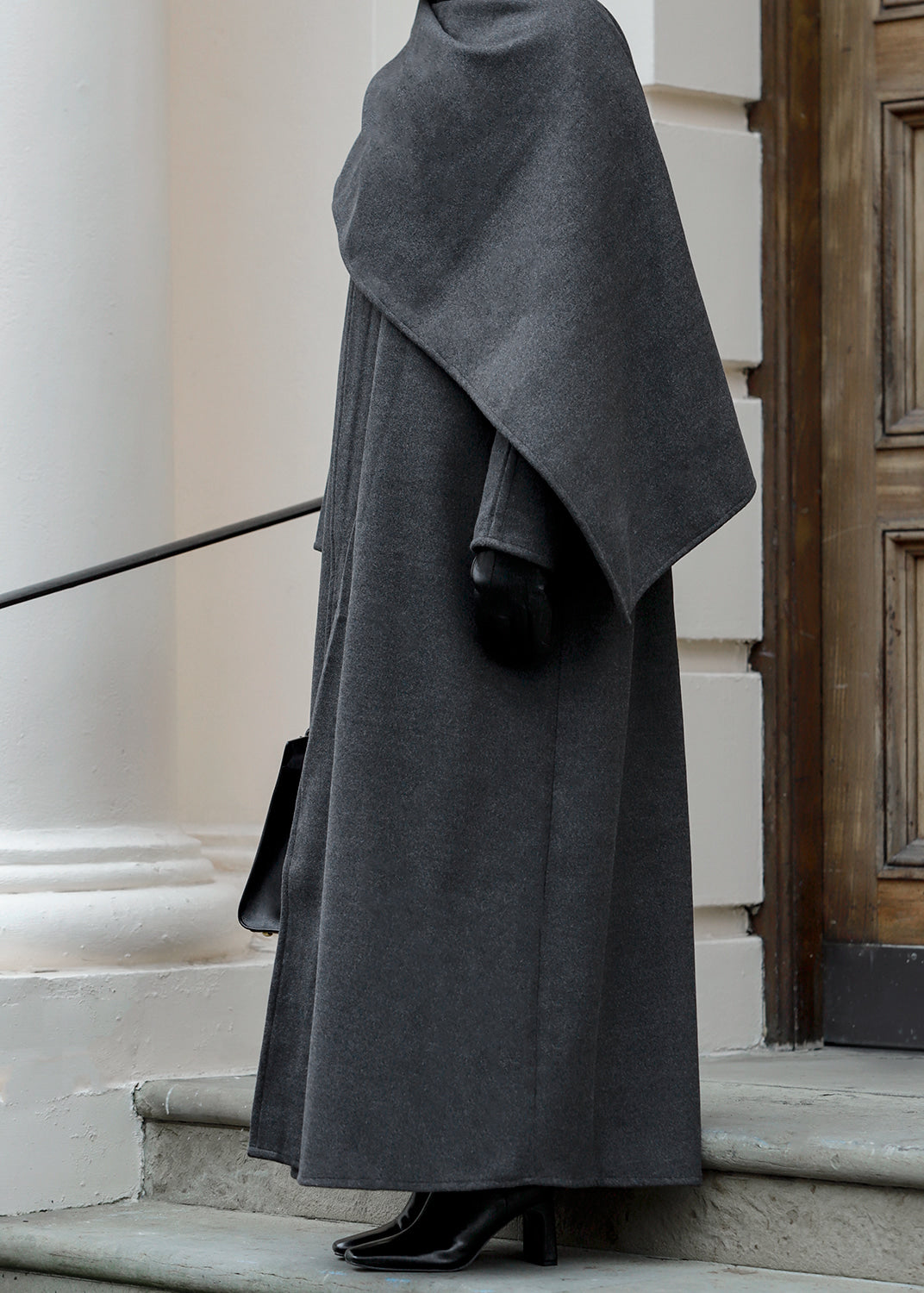 Charcoal Abaya Coat
