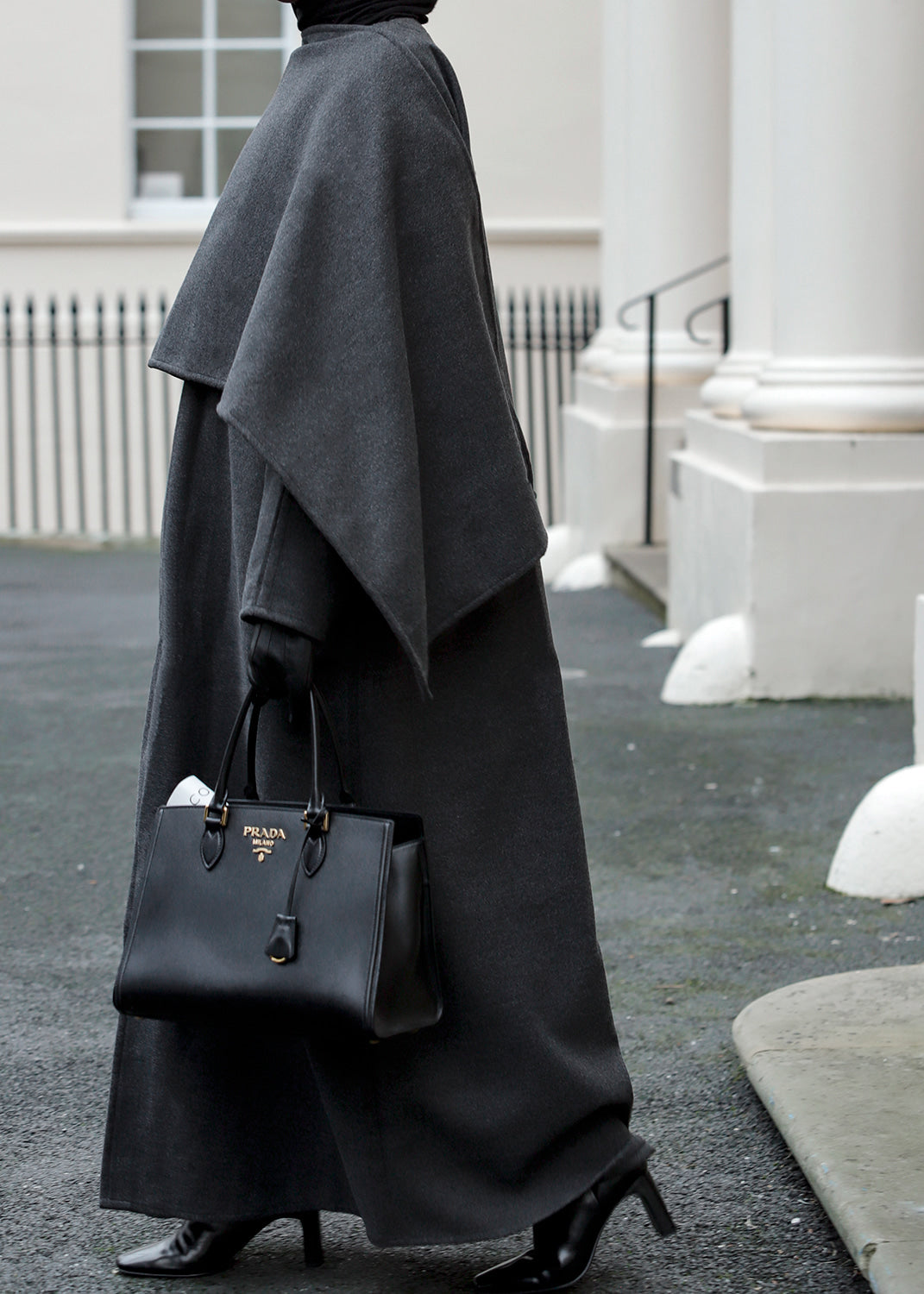 Charcoal Abaya Coat