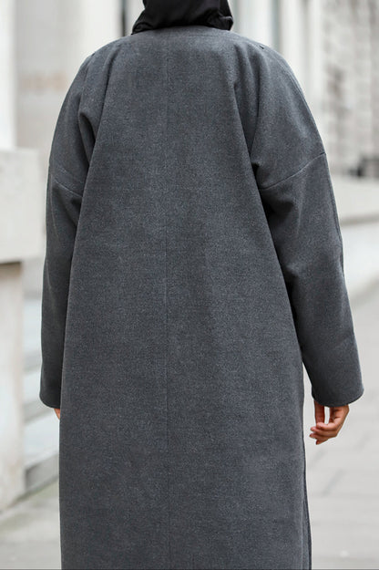 Charcoal Abaya Coat
