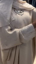 Ivory Linen Abaya